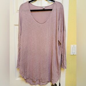 Old Navy LUXE Long-Sleeve Scoop Neck Tunic Top